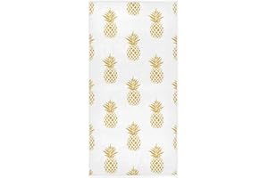 PFREWN Golden Pineapple Hand Towels 16x30 in Tropical Fruit Pineapples Bathroom Towel Soft Absorbent Small Summer Bath Towel Kitchen Dish Guest Towel Home Bathroom Decorations