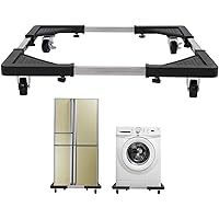 [US Stock] Adjustable Mobile Base Dolly Roller, can Withstand up to 300lb,Washing Machine Stand Universal Mobile Base…