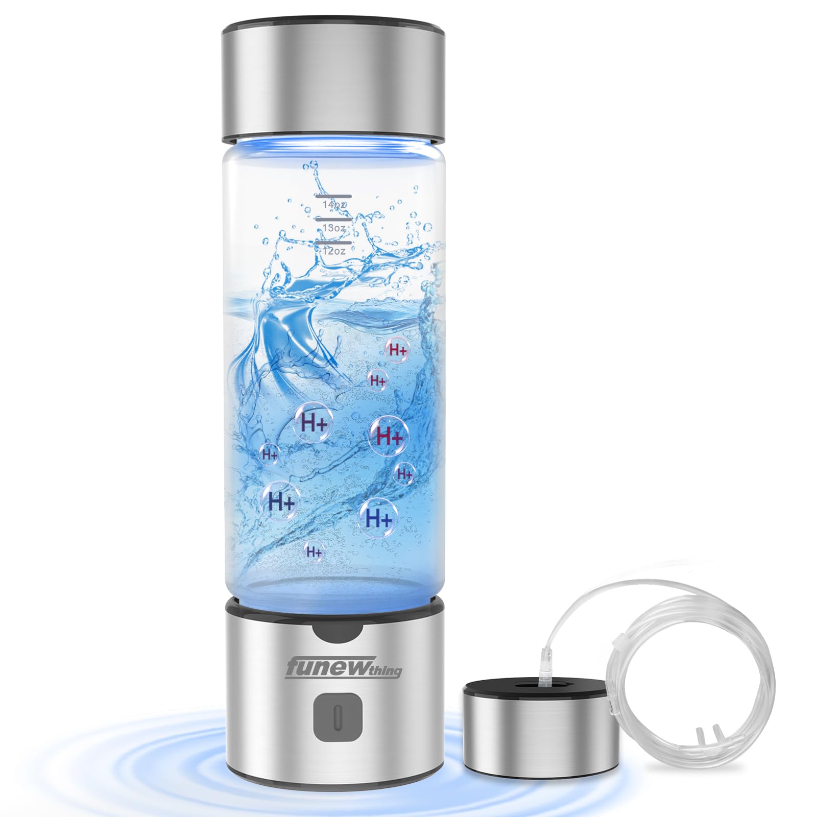 Photo 1 of 2025 Upgrade Hydrogen Water Bottle,2500ppb Portable Water Ionizer Machine with SPE/PEM Technology in 3-Minute Electrolysis,Rechargeable Hydrogen Rich Generator for Office Travel & Fitness
