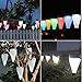 Solar Lights Outdoor Landscape Lamp for Pathway,Path,Garden,Lawn,Courtyard,Corridor,Patio,Porch with Smarthing 7 Colors/4 Mode/3 Placed Way(Wireless,Waterproof,5 Pack)