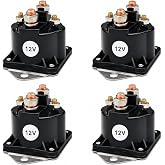 AUTO OCCASION 4Pack Winch Solenoid Relay 12V Replacement for WARN XD9000 XD9000i XD XCi 9.5ti 72631 28396 440262 546-033 WS487 15400 SAZ4201GL