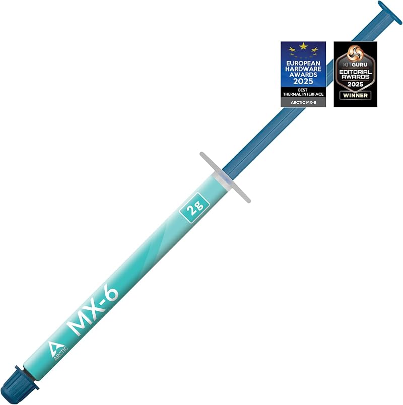 ARCTIC MX-6 2 g Thermal Paste - High Thermal Conductivity, Non-Conductive