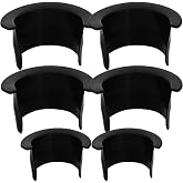 6pcs Billiards Table Pocket Liner 4 Corner Pool Table Pocket Liners Replacement Billiards Liners Replacements for Bar Pool Table Plastic Black 1.96 * 1.96 * 1.96inch