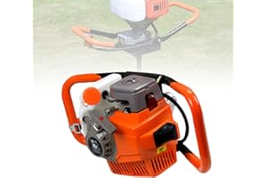 DOONARCES 71CC Post Hole Digger Gas Powered 2-Stroke Gas Auger Post Hole Digger Heavy Duty Earth Auger Borer for Fence Railing Ground Drill Garden Plant, Orange (71cc Engine Only)