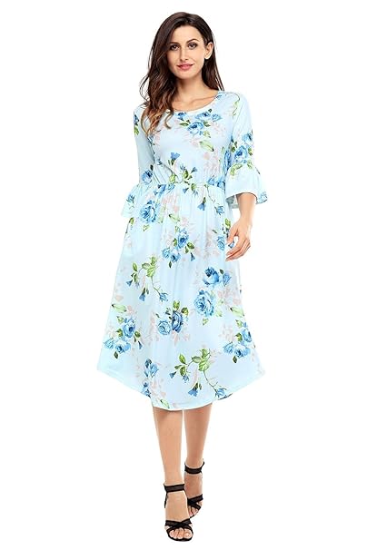 floral one piece dress long