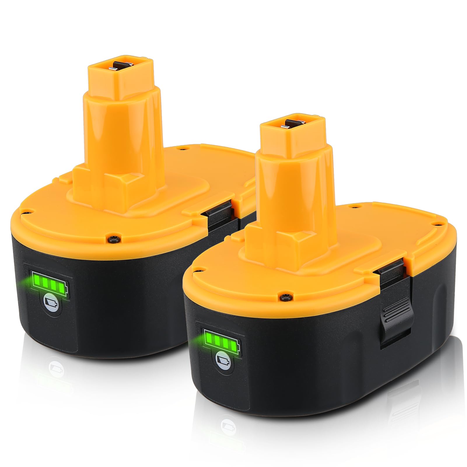 Photo 1 of Xmenany DC9096 6000mAh/6.0Ah 18 Volt Li-ion Replacement for Dewalt 18V Battery Compatible with DEWALT DC9098 DC9099 DE9096 DE9095 DW9096 DW9098 DW9095 DC9182 and18V Tools 2 Pack