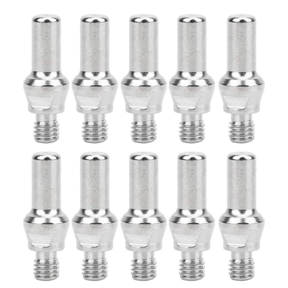 10 Pcs Plasma Electrode Electroplated Red Copper Electrode Fit for PT-40/60 Plasma Torch 52582, 52582 Plasma Electrode Red Copper Electrode