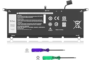 UOROLBMY 52Wh DXGH8 Battery Replacement for Dell XPS 13 9370 9380 7390 Inspiron 13 7000 7390 7391 2-in-1 5390 5391 7490 Latitude 3301 XPS13-9370 Vostro 5390 5391 Series G8VCF HK6N5 0H754V P82G 7.6V