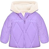 TUONROAD Baby Girls Coat Warm Toddler Puffer Jacket Hooded Winter Outerwear for 1-6T