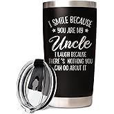 BeneCharm Funny Uncle Tumbler - Coffee Cup Gift for Uncle - Christmas, Fathers Day, Birthday