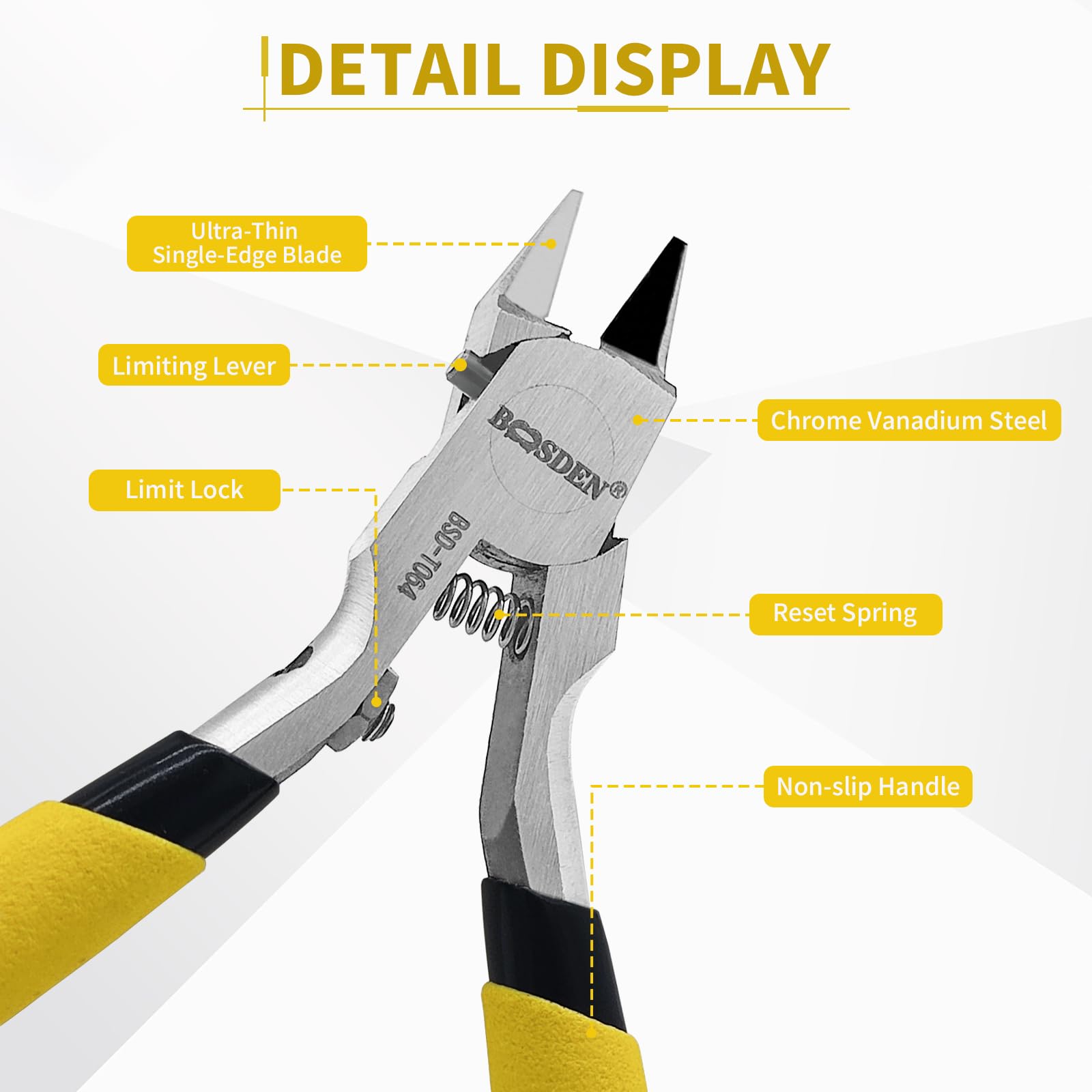 BOOSDEN Gundam Modell Werkzeug Kit, Modellzange 9pcs Set, Hobby Building Tool Set, Modeler Basic Tools Bastelset für Basic Modellbau, Reparatur und Fixierung 3