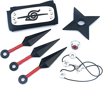 Generies 6pcs Lot Naruto Kunai Armes Naruto Bandeau Collier Tsunade Minato Jouets En Couteau Amazon Fr Jeux Et Jouets