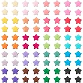 Cheriswelry 600Pcs Acrylic Star Beads Opaque Star Plastic Spacer Beads Rainbow Color Bracelet Bead 9mm for DIY Necklace Lanyard Jewelry Making Crafts