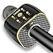 16 Hours Playtime Wireless Karaoke Microphone 12w Hi-Fi Bluetooth Speaker Player for iPhone Android Smartphone, Dual Drivers for Superior Sound Capsule