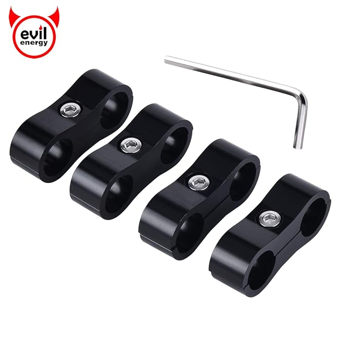 Buy EVIL ENERGY 8AN Hose Separator Clamp,1/2 Fuel Line Mounting Clamp
