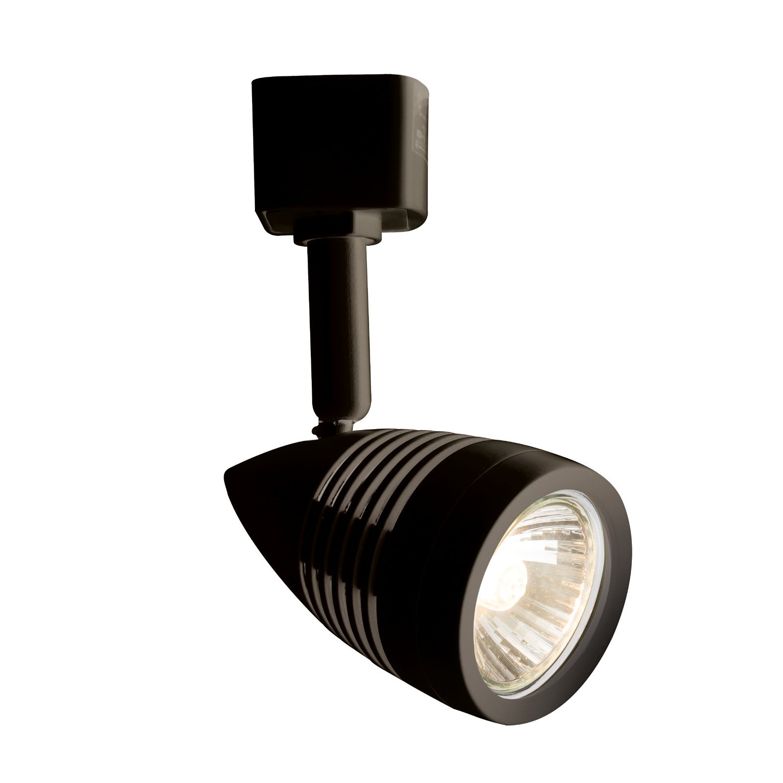 Knightsbridge Single GU10 Track Bullet Spotlight in Black