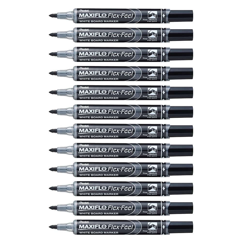 Pentel Maxiflo flex-feel Counter Table 4,6 mm Pack of 12 Black