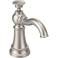 Moen 3942SRS Deck Mounted Kitchen Soap Dispenser with Above the Sink Refillable Bottle, Spot... Moen 3942SRS Deck Mounted Kitchen Soap Dispenser with Above the Sink Refillable Bottle, Spot...