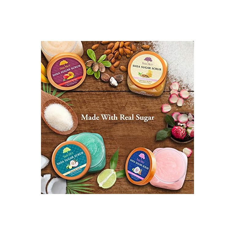 Tree Hut Frosted Sugar Cookie Shea Sugar Scrub, 18 oz, Ultra Hydrating and Exfoliating Scrub for