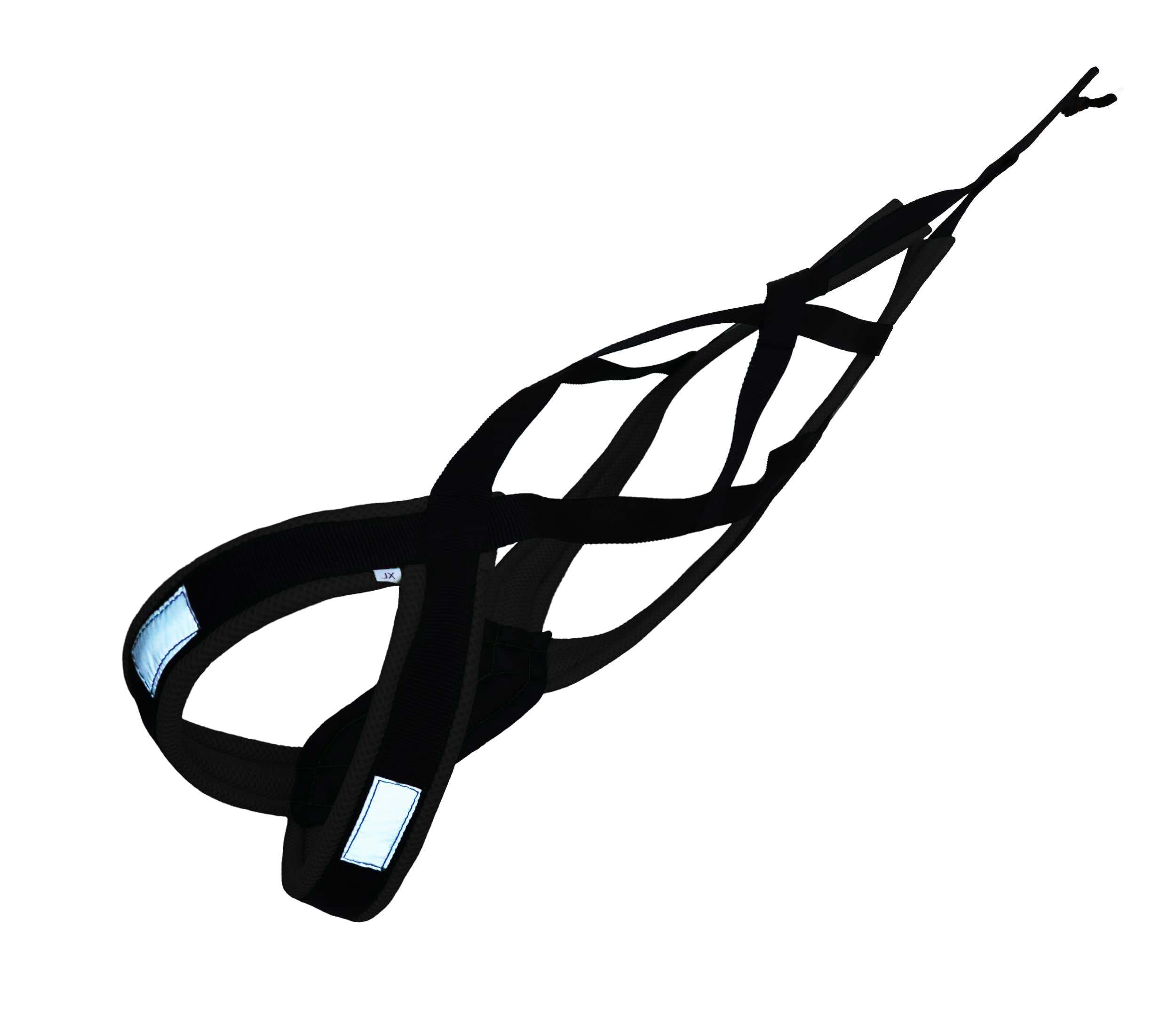 LASALINE XBack Dog Harness, sledge harness, bikejoring harness, dog pull harness, dog trekking, Ski Joring, Sled Harness, dog mushing, Dog Running Harness, Black