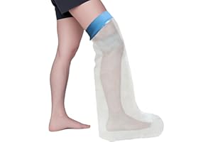 Tideshake 100% Waterproof Leg Cast Covers for Shower Adult, Full Leg Cast Protector Cast Covers for Shower Leg, Watertight Sh