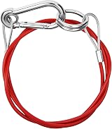 URAQT Breakaway Cable 1m 4mm Braided Steel Carabiner Burst Ring Safety Cable view 8
