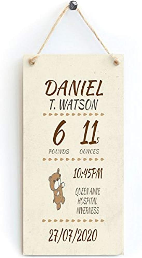 personalised gifts for newborn baby boy