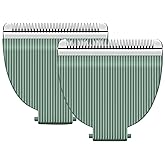 2 Pack Electric Body & Pubic Hair Trimmer Replacement Blade Compatible with Meridian Shaver Grooming Trimmer Made of Ceramic Blade & Stainless Steel Blade (Green)