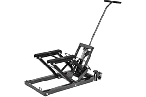 Goplus Motorcycle ATV Hydraulic Scissor Lift Jack Stand Quad Dirt Street Bike Hoist 1500 Lbs (Black)