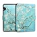 Walnew Protective case for Amazon Kindle Voyage(2014) The Thinnest and Lightest Colorful Painting PU Leather Cover with Auto Sleep/Wake Function,Tree and Flower
