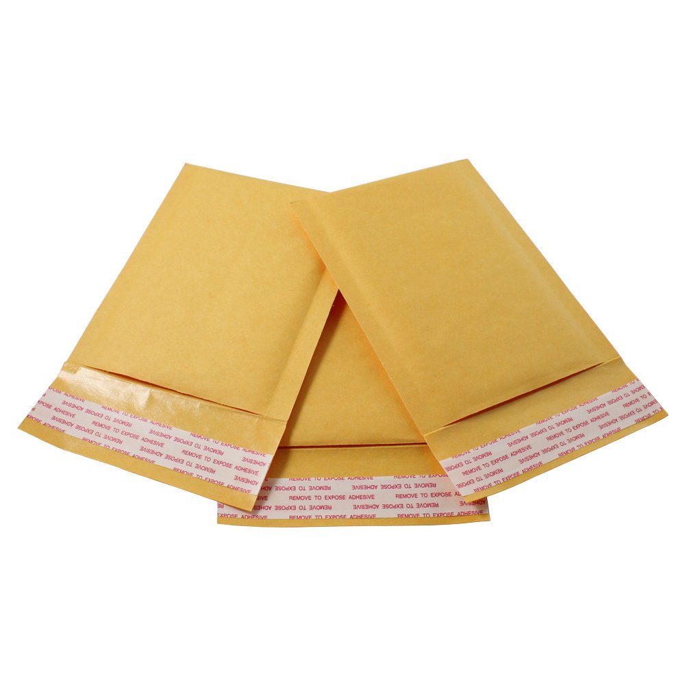 HGP 0000, 4" x 6", 15 Pack, Kraft Bubble Mailers Padded