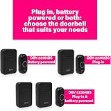 Byron Wireless Portable Doorbell Set 150 m 16 Melodies DBY-22351BS view 7