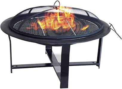 Hoyo de Fuego, hoyo de Fuego Plegable Redondo Calentador de terraza de