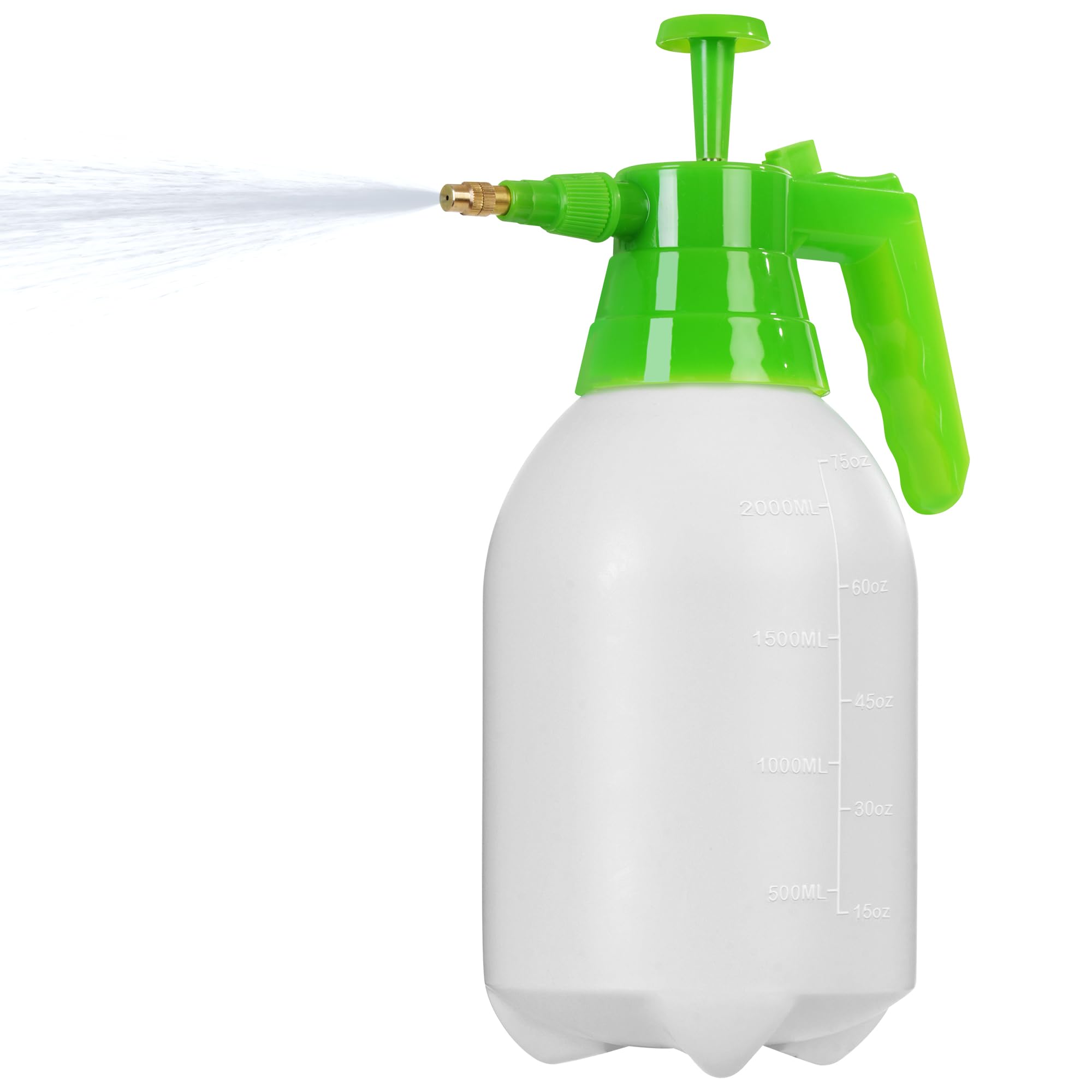 Photo 1 of MaxWorks 51021 Hand Pump Sprayer Bottle 2L 0.5 Gal for Garden Indoor Outdoor Home with Adjustable Brass Nozzle of Mist Setting with Lock Switch