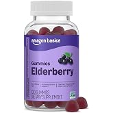 Amazon Basics Adult Elderberry 50 mg Gummy, 120 Count