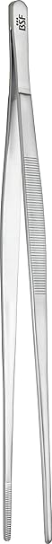 BSF Lausanne Grillpinzette, Edelstahl, Silber 30,4x2,9x1,9 cm