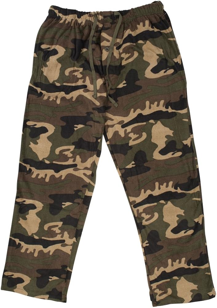 North 15 Mens Camouflage Super Soft Micro Fleece Lounge Pants at Amazon