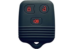 Ford Lincoln Key Fob Cover: Mazda 3 Buttons Silicone Car Key Shell Fit for Explorer Edge Escape F150 Expedition Mercury Navigator Ranger Mariner| Rpkey Keyless Remote Case Replacement - Black