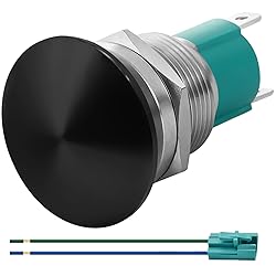 ZJWZJH 10Amps 19mm Latching Mushroom Head Push