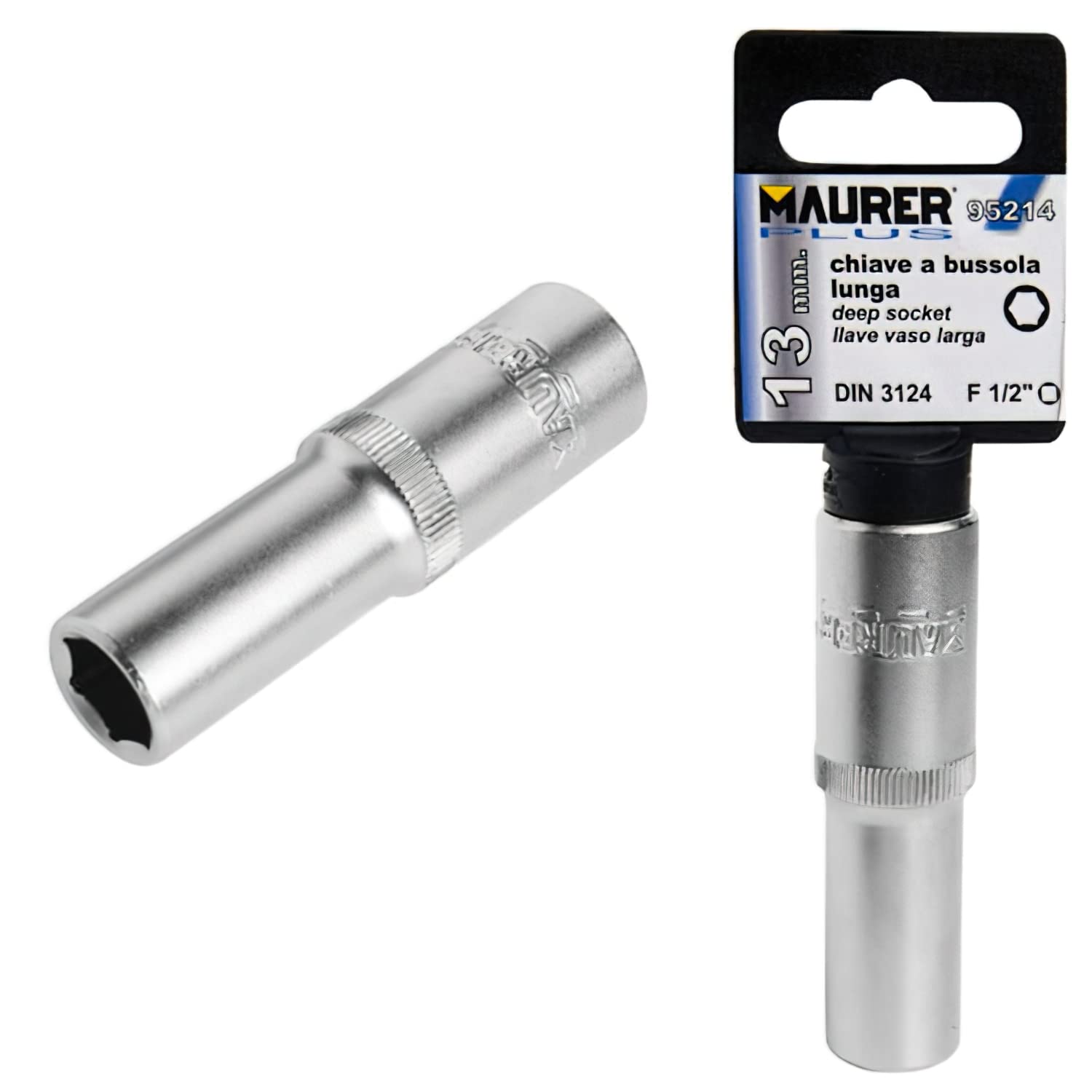 Maurer 2105632 Hexagonal Socket Spanner 1/2 Long 14 mm
