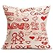 Valentine's Day Lovers Pillow Case Throw Cushion Cover Sofa Home Car Party Decor