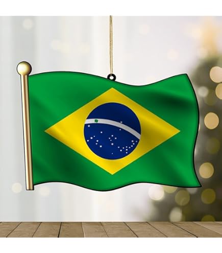 Weekino Brazil Sugarloaf Mountain Rio De Janeiro Christmas Ornament City Travel Souvenir Collection Double Sided Porcelain 2.85 Inch Hanging Tree