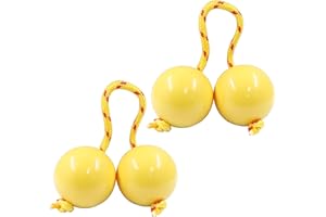 Hordion 2 Pair Aslatuas Rhythmic Ball Kashaka Shaker, Hand Percussion Instruments African Shaker Rattle Asalato Shaker for Ad