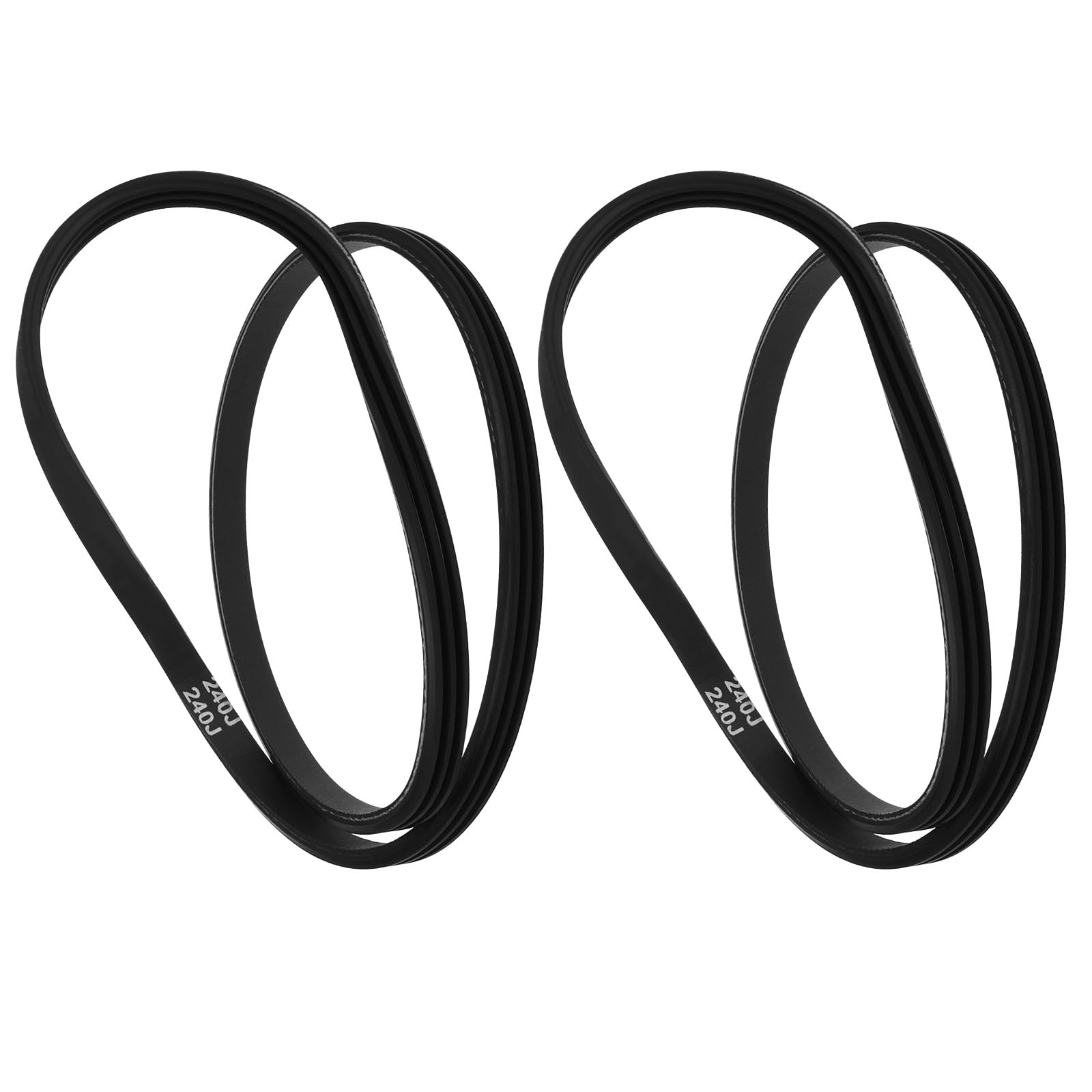 LT Easiyl 2pcs 3PJ610 Metric Poly V-Belt 3 Ribs Rubber V-Belt Circumference 610mm Pitch 2.34mm 3PJ610 Rubber Drive Belt PIX Ribbed Belt for Lawn Mowers Band Saws