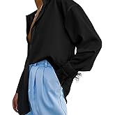 Blouses for Women Dressy Casual Feather Trim Sleeve Crop Top Casual Office Work Tops