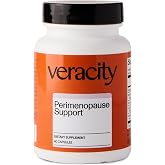 Veracity Menopause &amp; Perimenopause Support Supplement for Women - Natural Relief for Hot Flashes, Night Sweats, Mood Swings &amp; Low Estrogen - Estrogen Supplement for Women