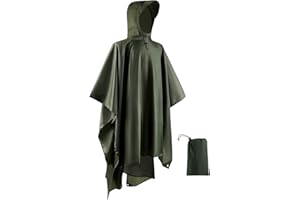 Opret Rain Poncho Multifunctional Waterproof Raincoat with Hood for Adult