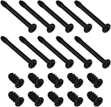 YINETTECH 100Pcs Computer PC Fan Screws Radiator Mount 30x3.4mm & 10x5mm Black view 1
