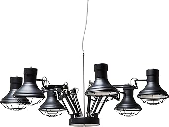 Kare Design Hangeleuchte Spider Multi 6er Grosse Verstellbare Pendelleuchte Rustikale Esszimmerlampen Hangelampen Schwarz H B T 60x110x110cm Amazon De Beleuchtung