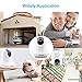 Wifi Baby Monitor Camera Audio 1080p Wireless, Two Way Audio Pet Cameras Security System Surveillance HD Home Indoor for Infant Nanny Pet Garage Elder with Motion Detection Night Vision, Pan Tilt Zoom